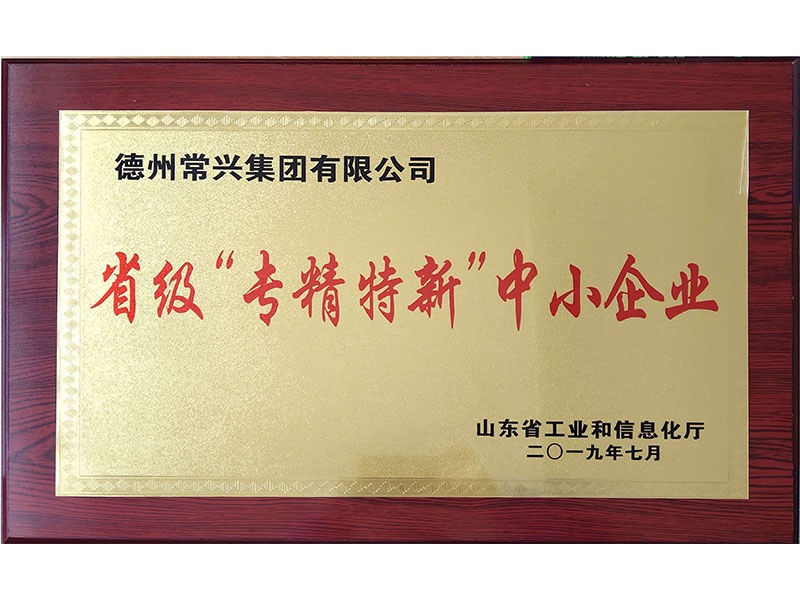 市級“專精特新”中小企業(yè)
