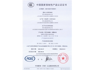 防爆方形壁式軸流風(fēng)機(jī)3C認(rèn)證證書