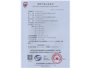 軸流式消防排煙風(fēng)機(jī)消防認(rèn)證證書